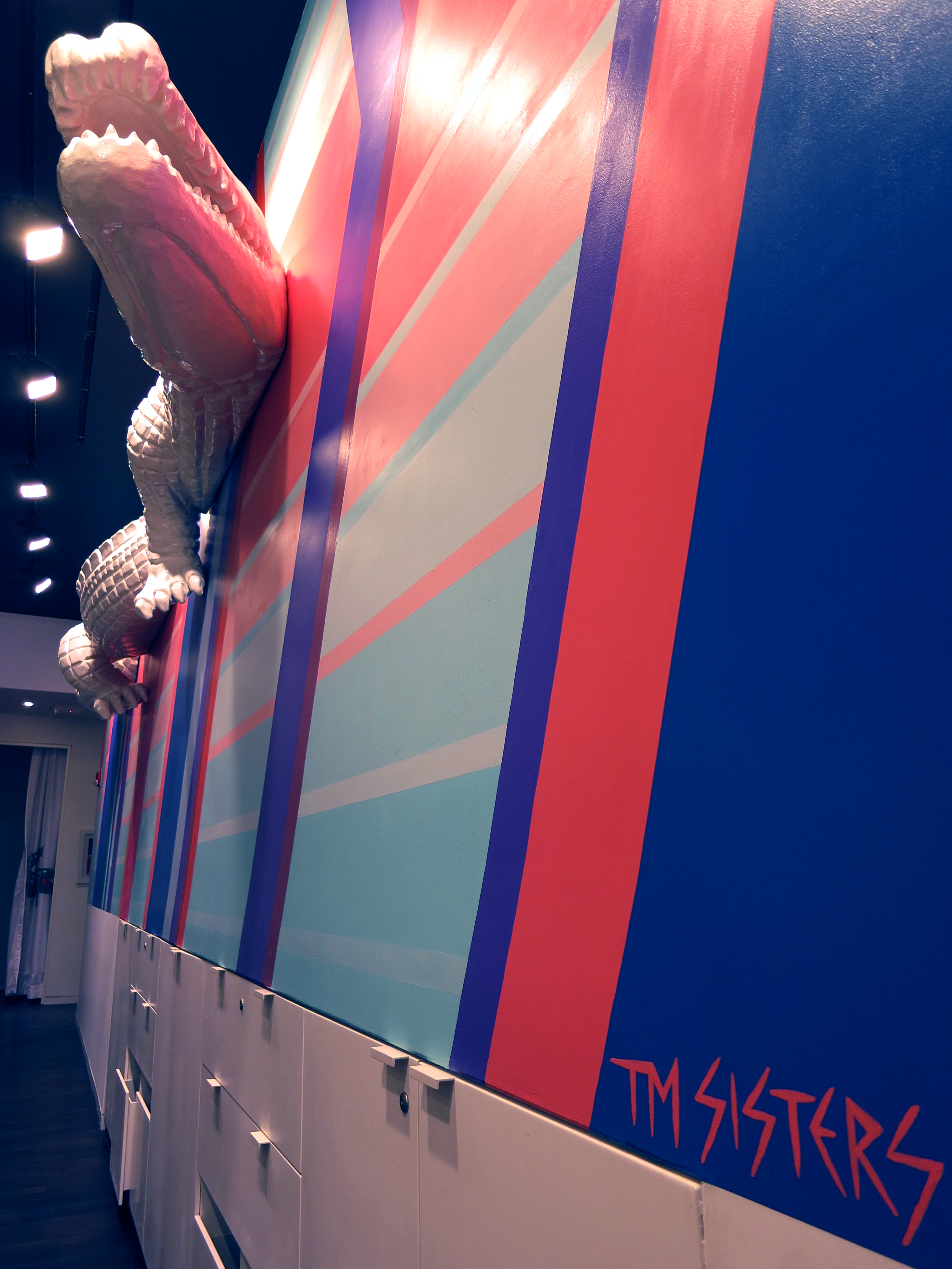 Croc — sculpture detail, Lacoste Flagship Store, Miami Beach, FL