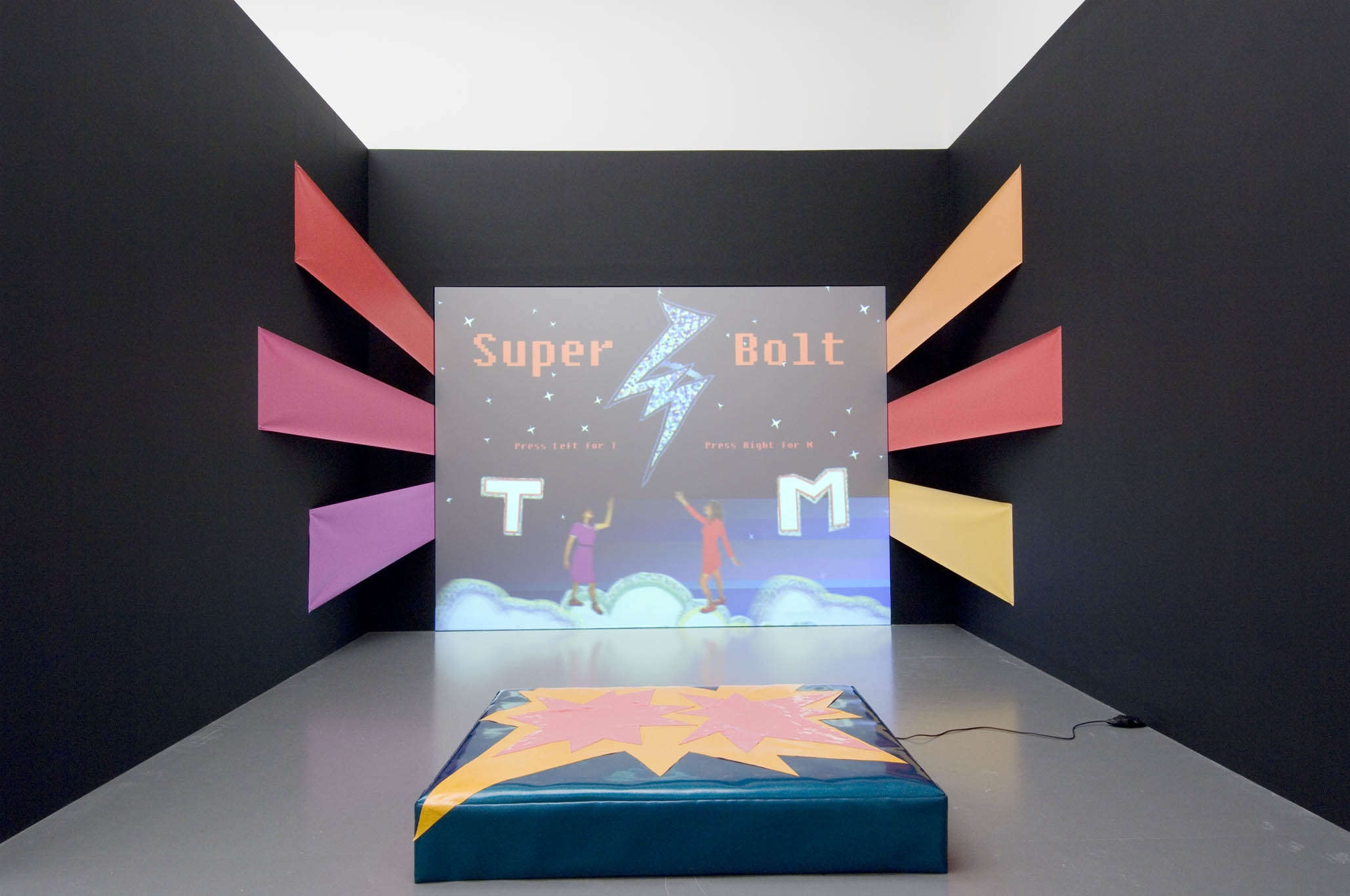 Super Bolt & Bursting Bonus — TM Sisters interactive video installation, Van Abbemuseum